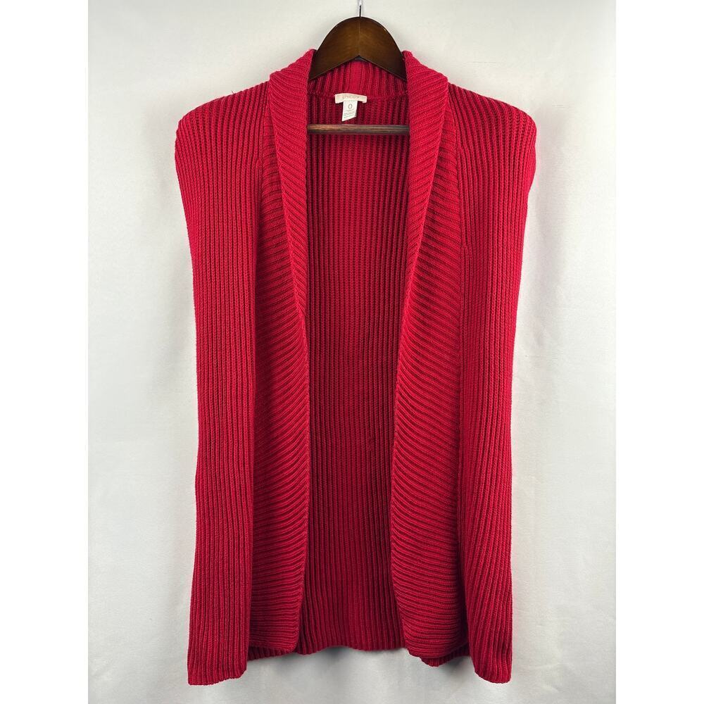 Women’s Chico’s Size 0 Red Sleeveless Sweater